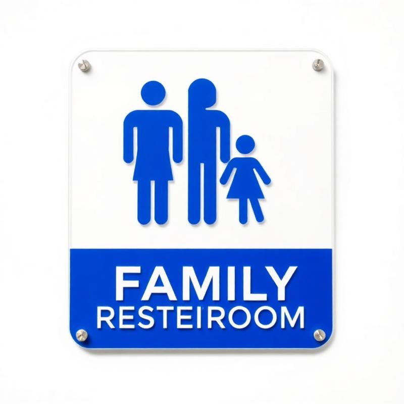 Family Restroom Sign