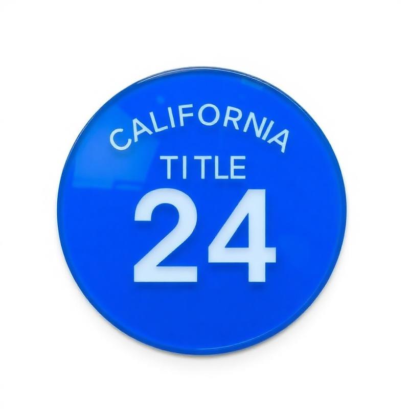 California Circle Door Sign